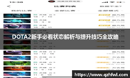 DOTA2新手必看状态解析与提升技巧全攻略